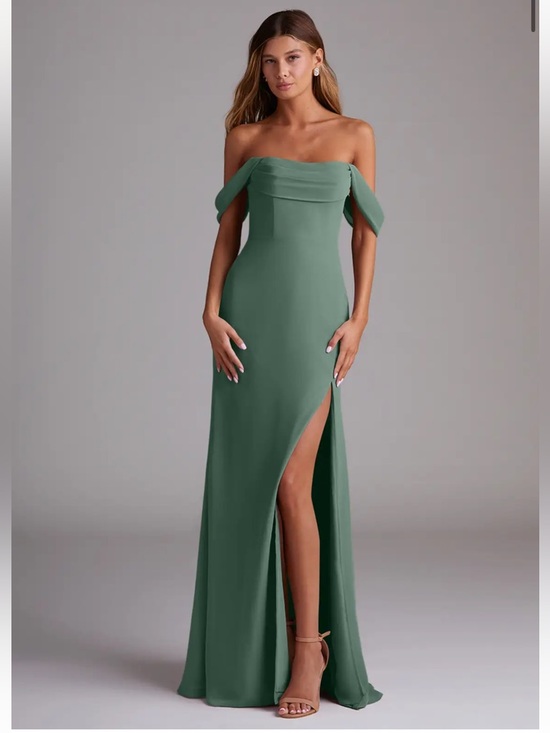 Azazie Dresses & Skirts - Azazie Saige A-Line Off the Shoulder Chiffon Convertible Evening Dress